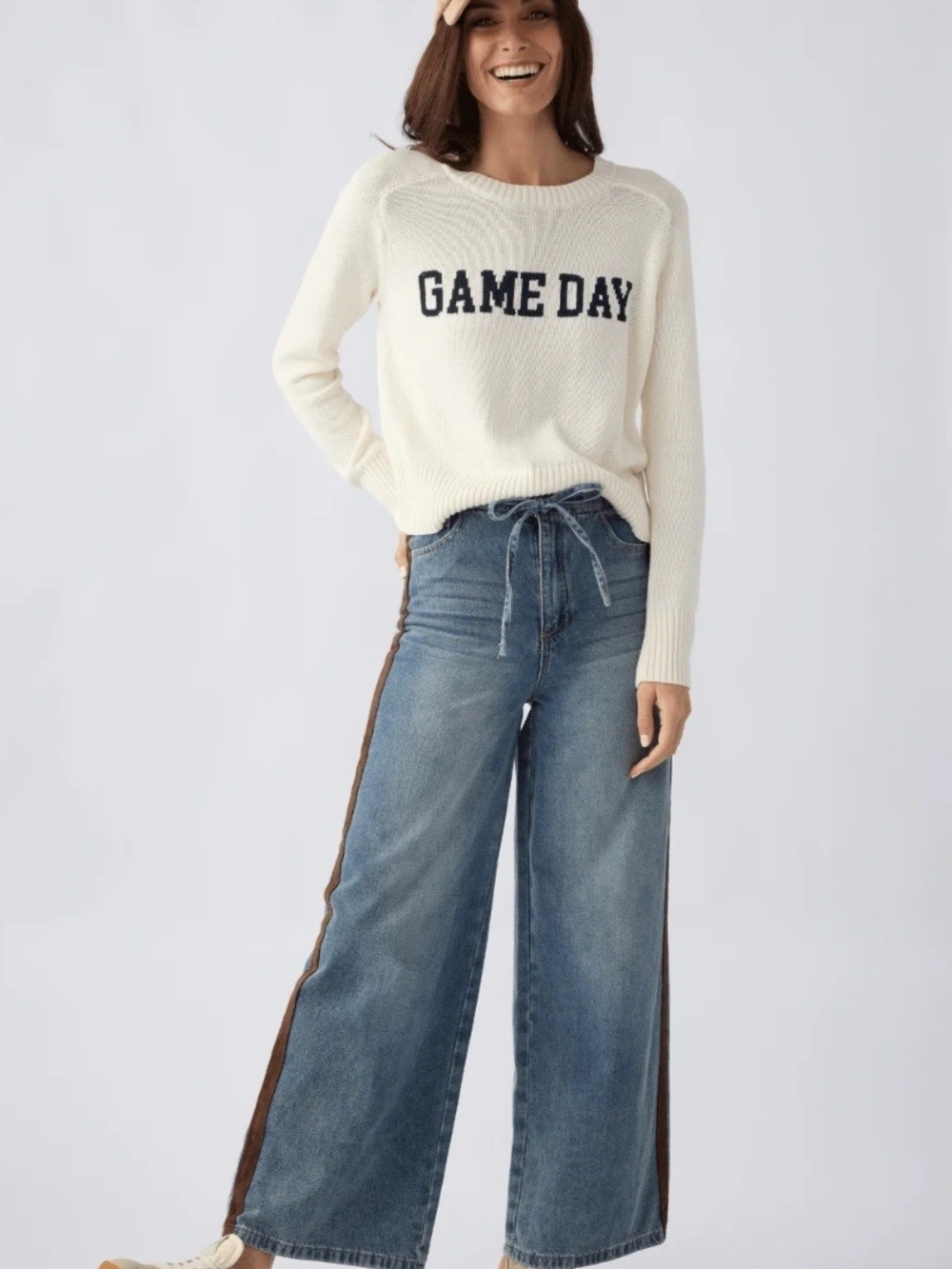 Z SUPPLY Varsity Stand Sweater  NWT Sz. SM $78